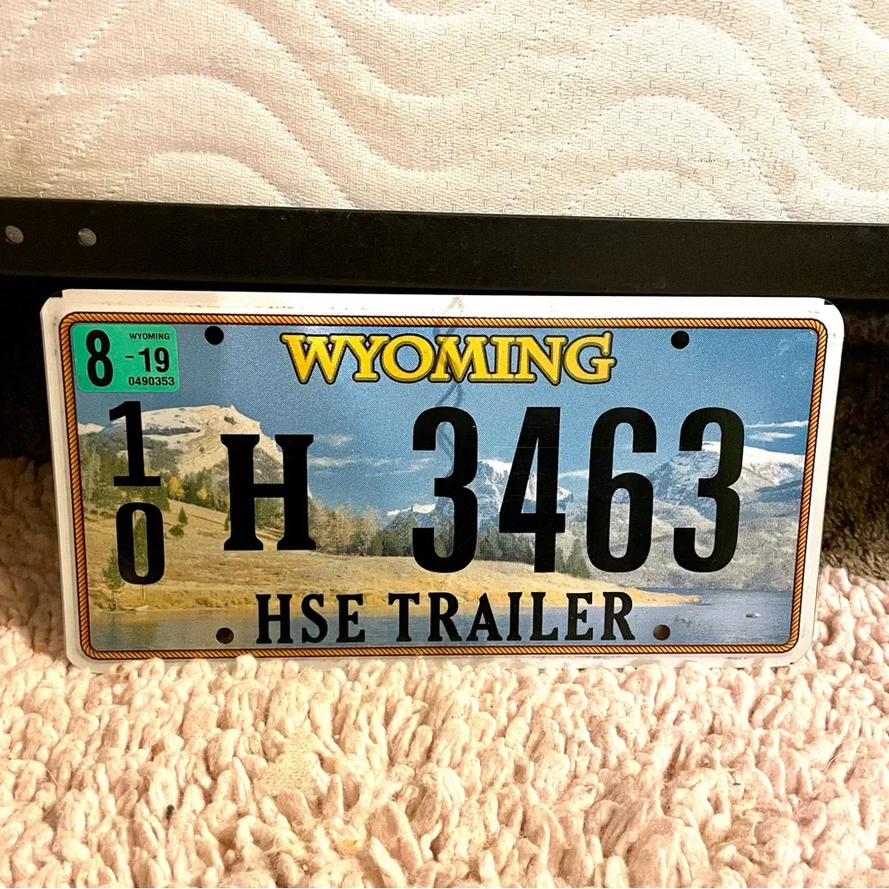 Wyoming HSE Trailer License Plate